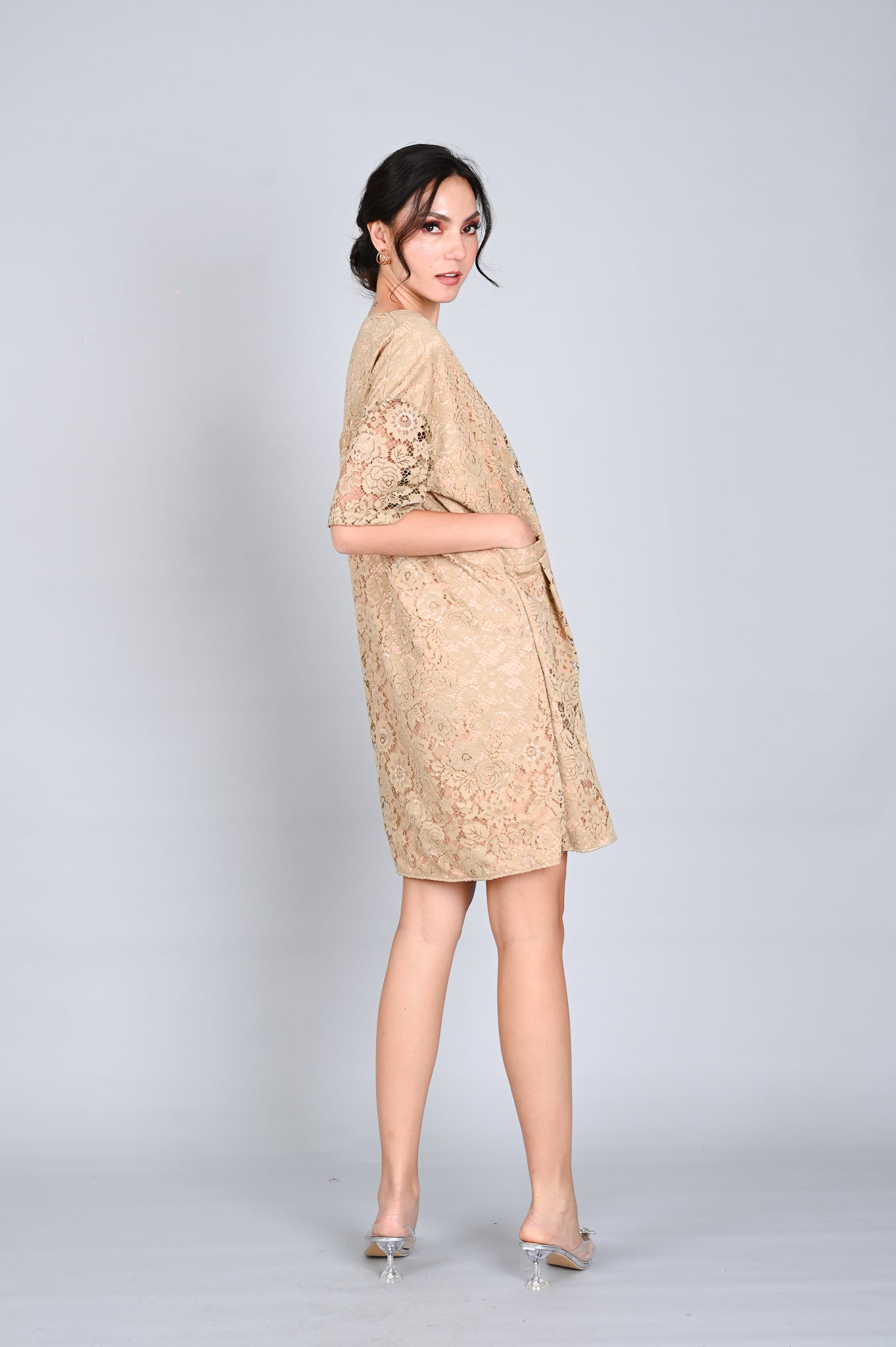 Lace 2: Wynona Vneck Mini Dress