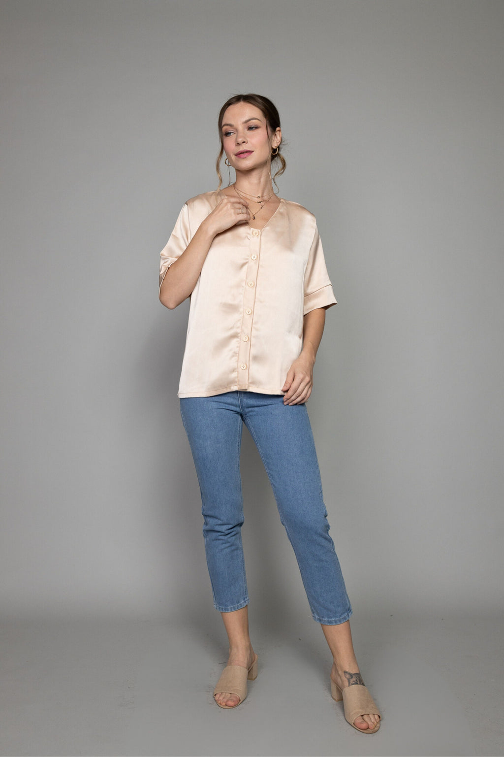 Satin: Ellie Top