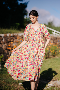 Jenny Premium Breastfeeding Dress: Ines Smocked Dress