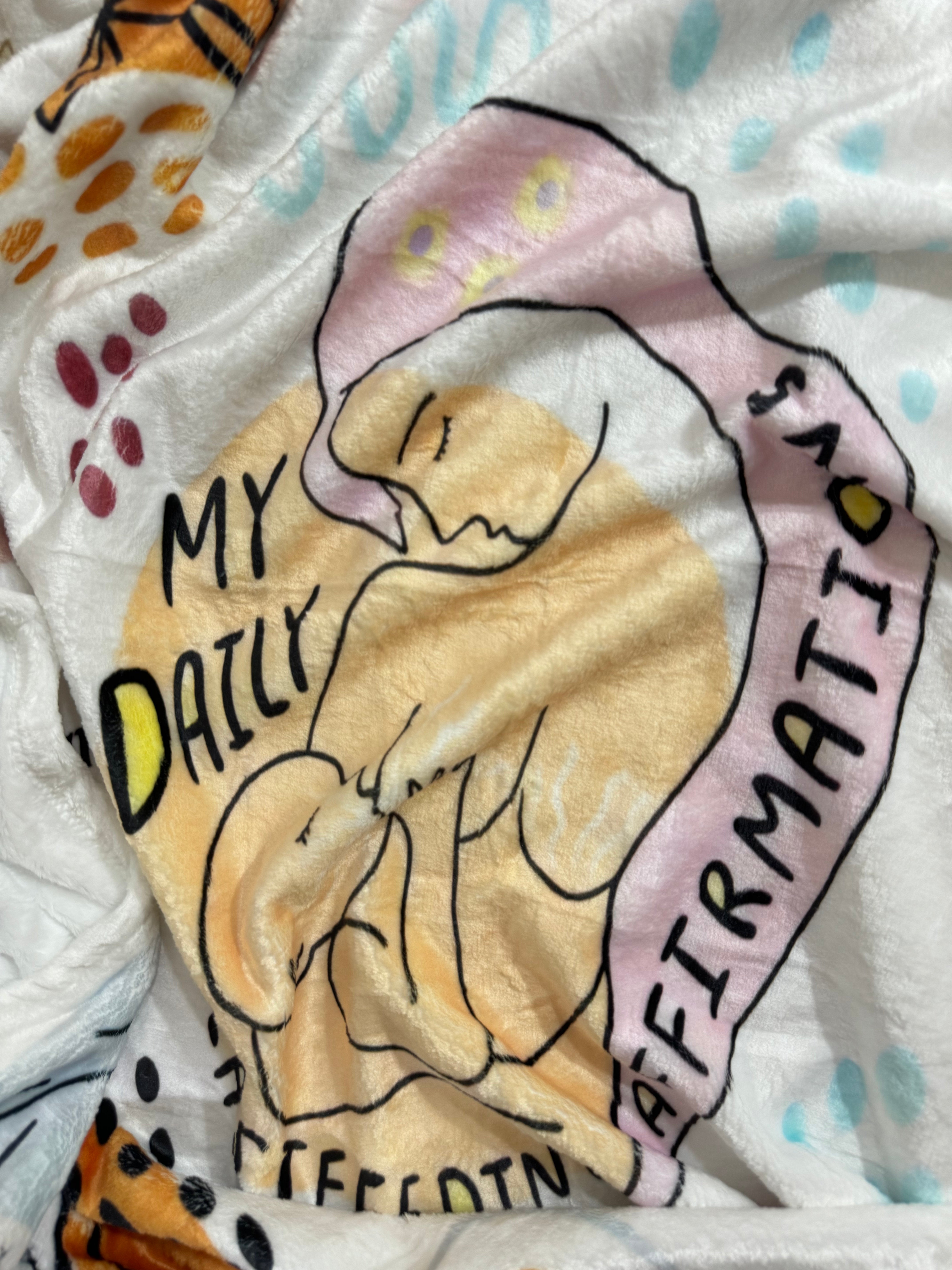 Breastfeeding Affirmations Fleece Blanket
