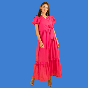 Jenny Premium Breastfeeding Dress: Feliza Wrap Dress