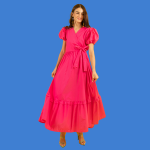 Jenny Premium Breastfeeding Dress: Feliza Wrap Dress