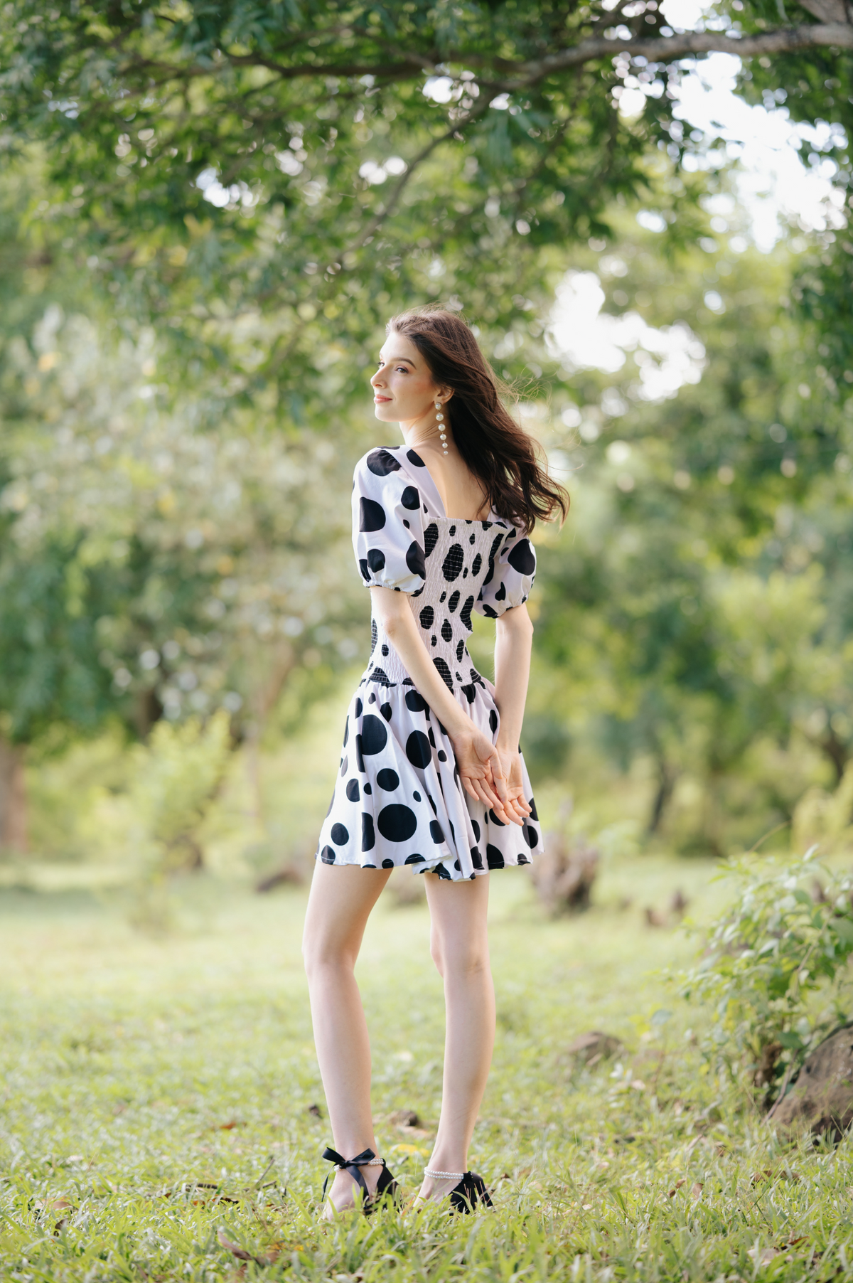 Jenny Premium Breastfeeding Dress: Paris Smocked-waist Dress