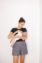 Basic Cotton Stretch Breastfeeding Shirt