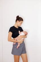 Basic Cotton Stretch Breastfeeding Shirt