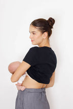 Basic Cotton Stretch Breastfeeding Shirt