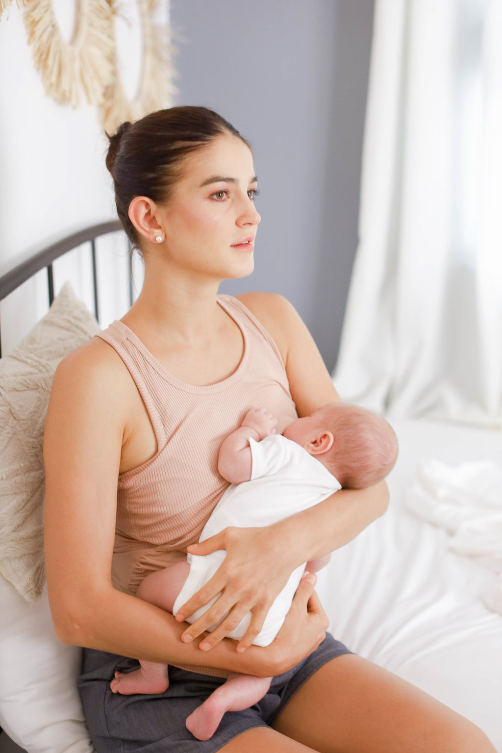 Ribbed Cotton Breastfeeding Sando