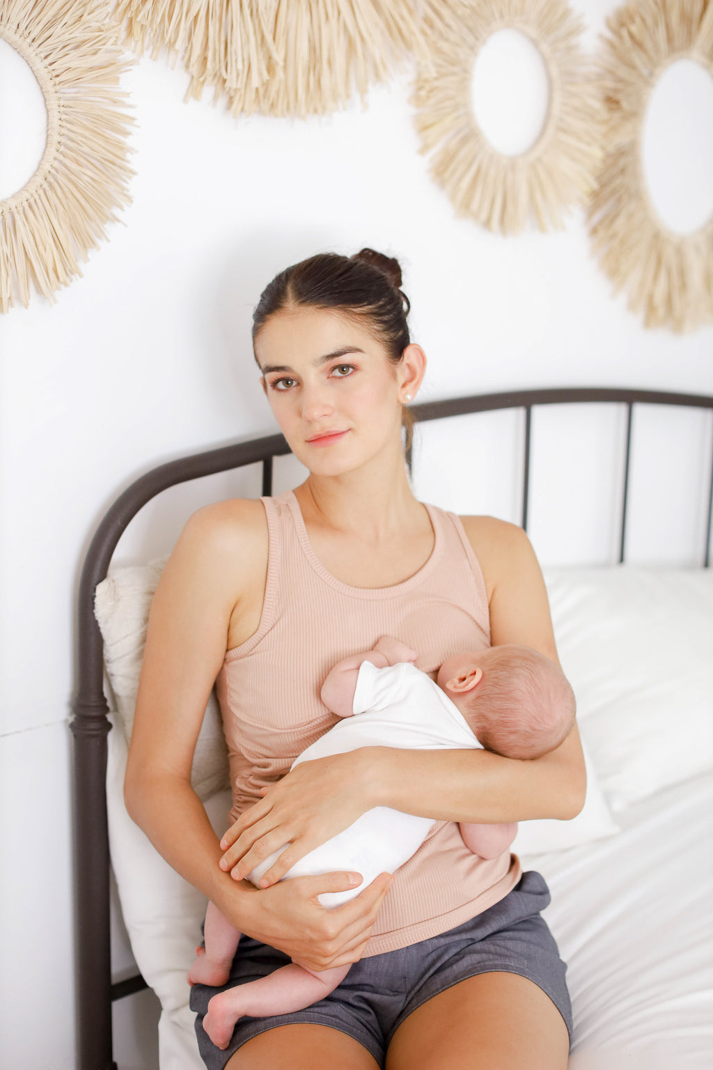 Ribbed Cotton Breastfeeding Sando