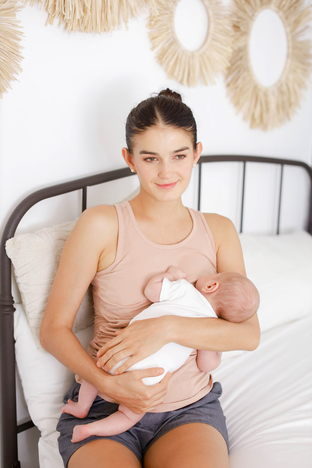 Ribbed Cotton Breastfeeding Sando