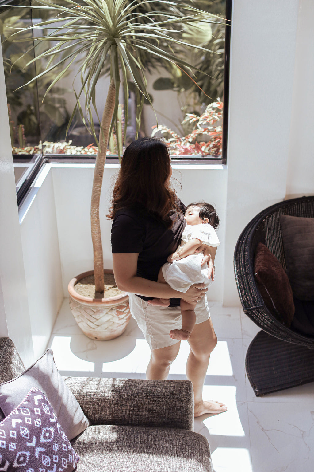 Ribbed Cotton Breastfeeding Shirt