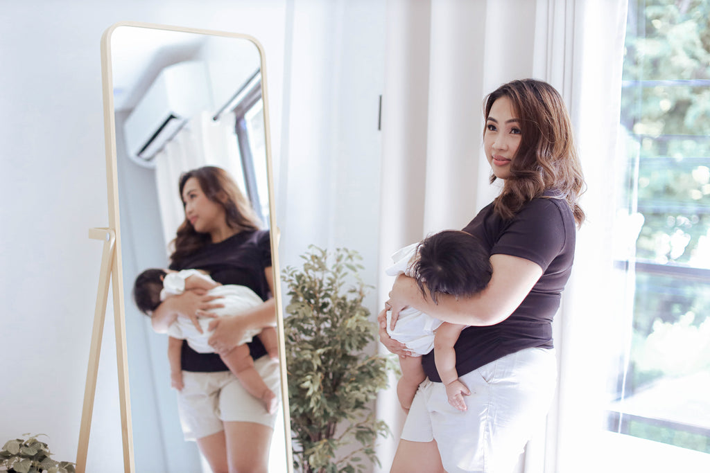 Ribbed Cotton Breastfeeding Shirt