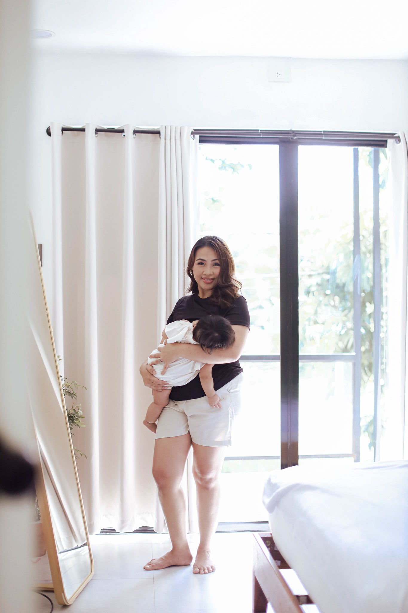 Ribbed Cotton Breastfeeding Shirt