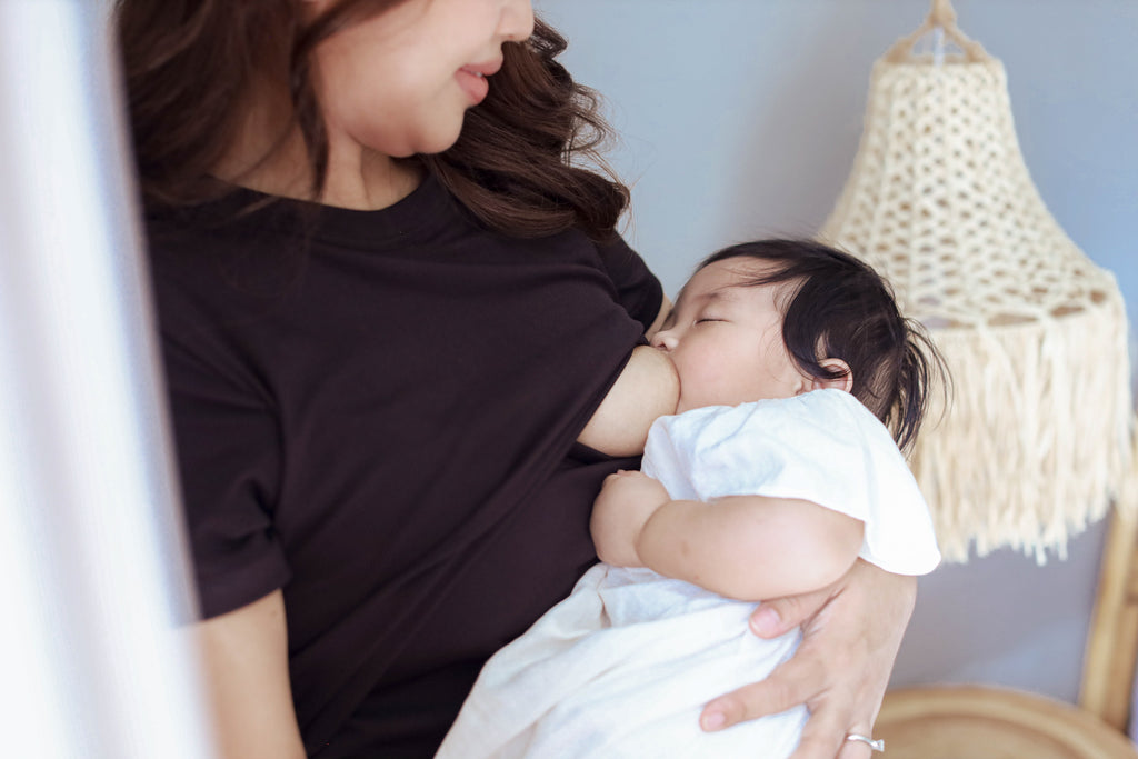 Ribbed Cotton Breastfeeding Shirt