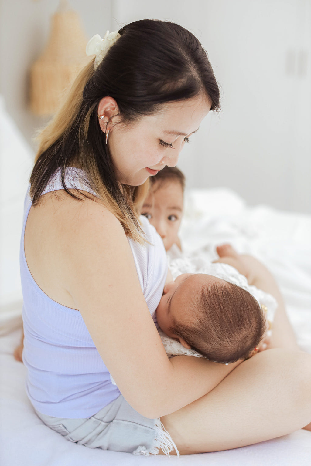 Ribbed Cotton Breastfeeding Sando