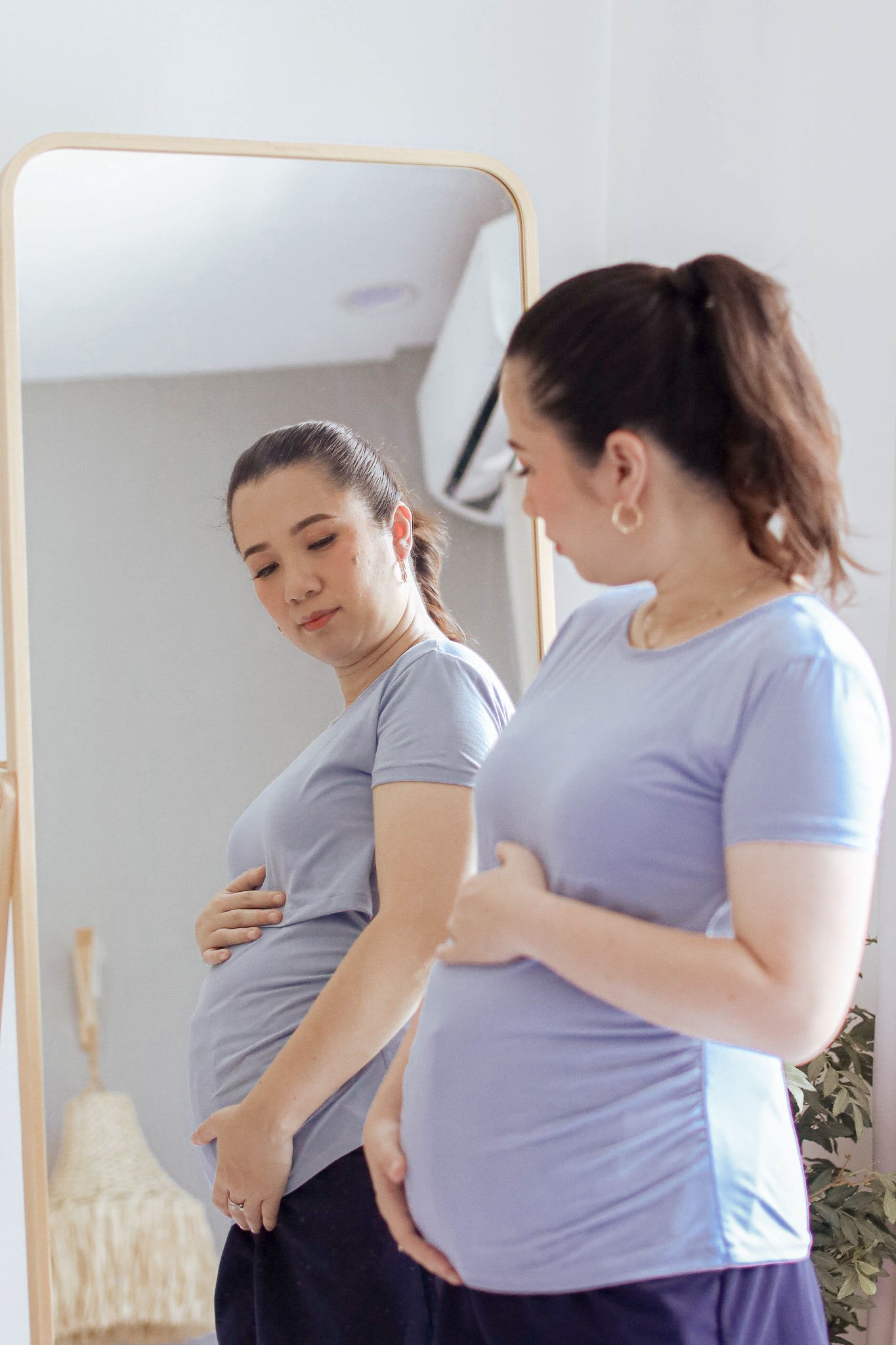 Basic Cotton Stretch Breastfeeding Shirt