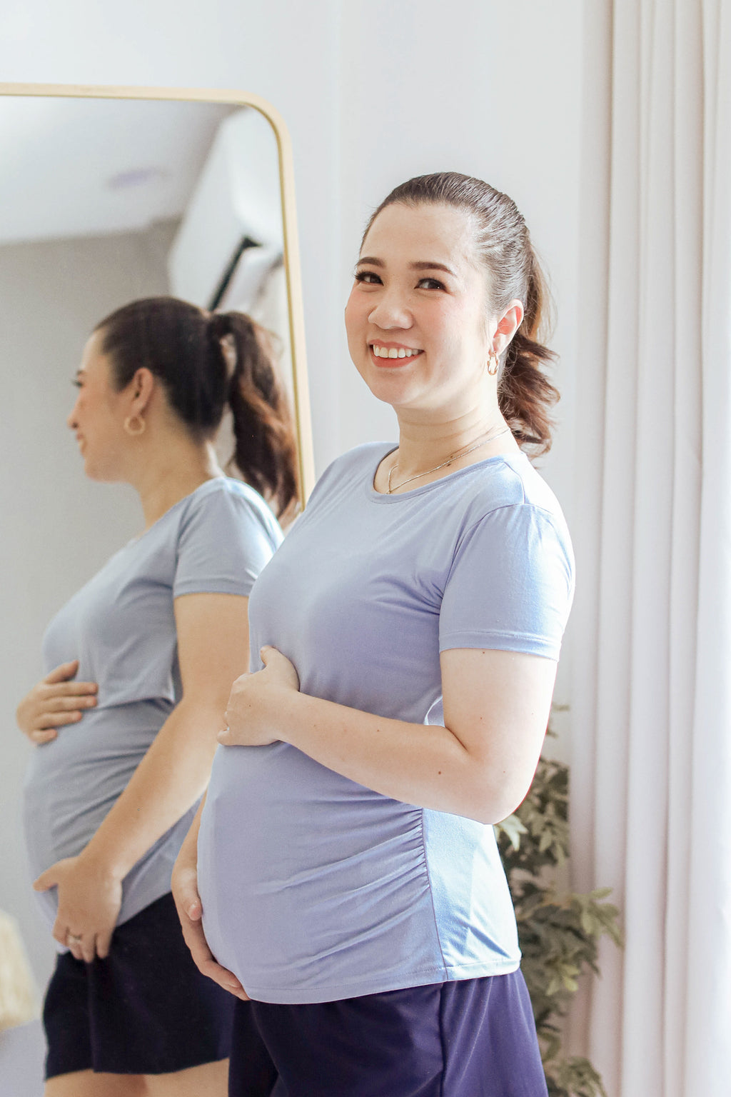 Expandable Cotton Twill Shorts