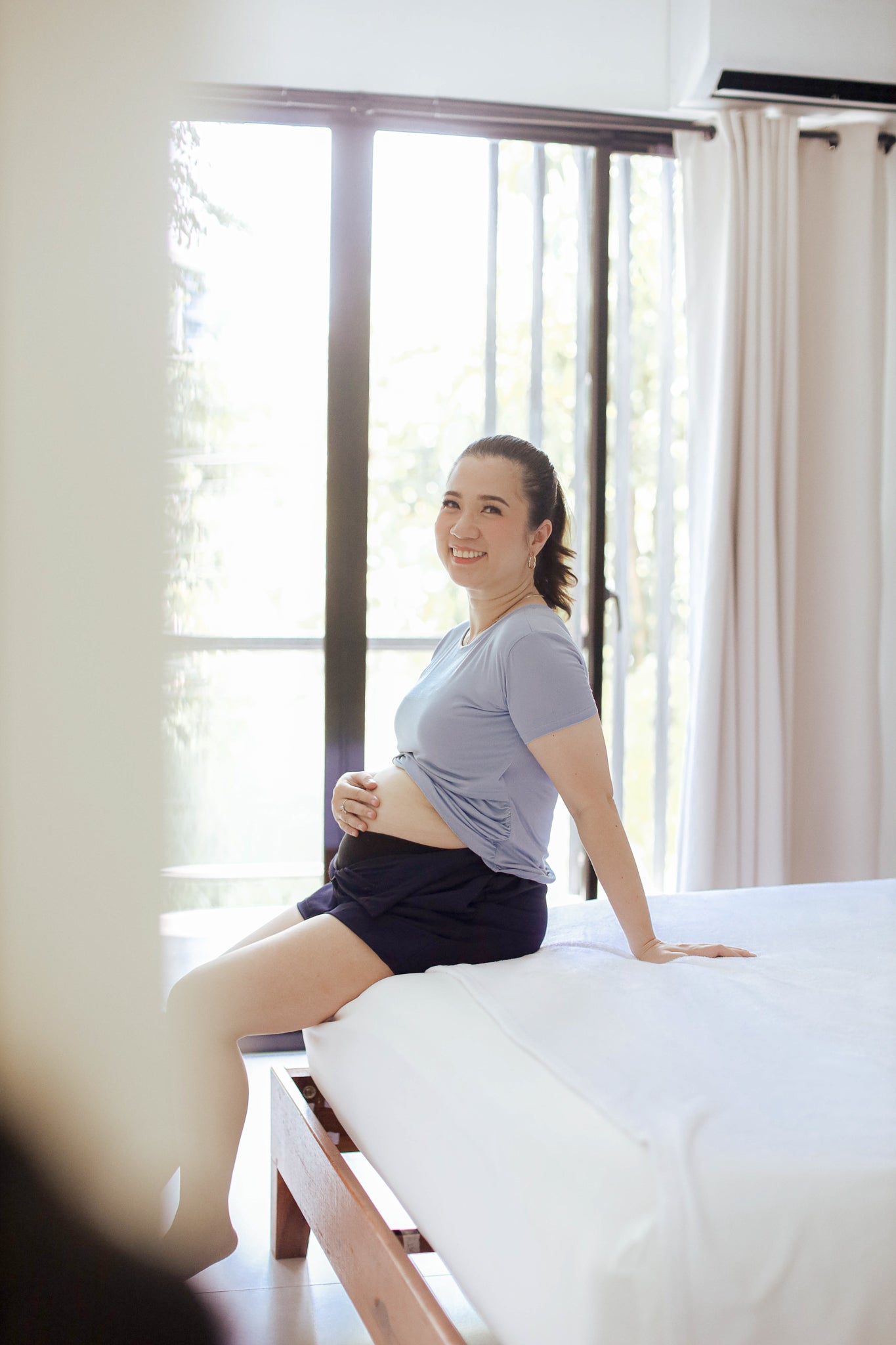 Basic Cotton Stretch Breastfeeding Shirt