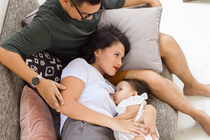 Ribbed Cotton Breastfeeding Shirt