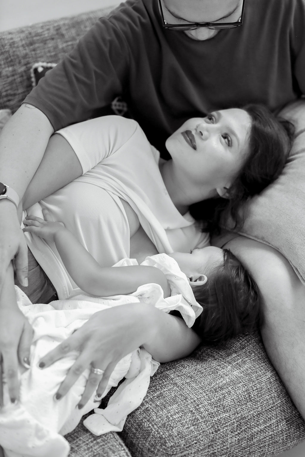 Ribbed Cotton Breastfeeding Shirt