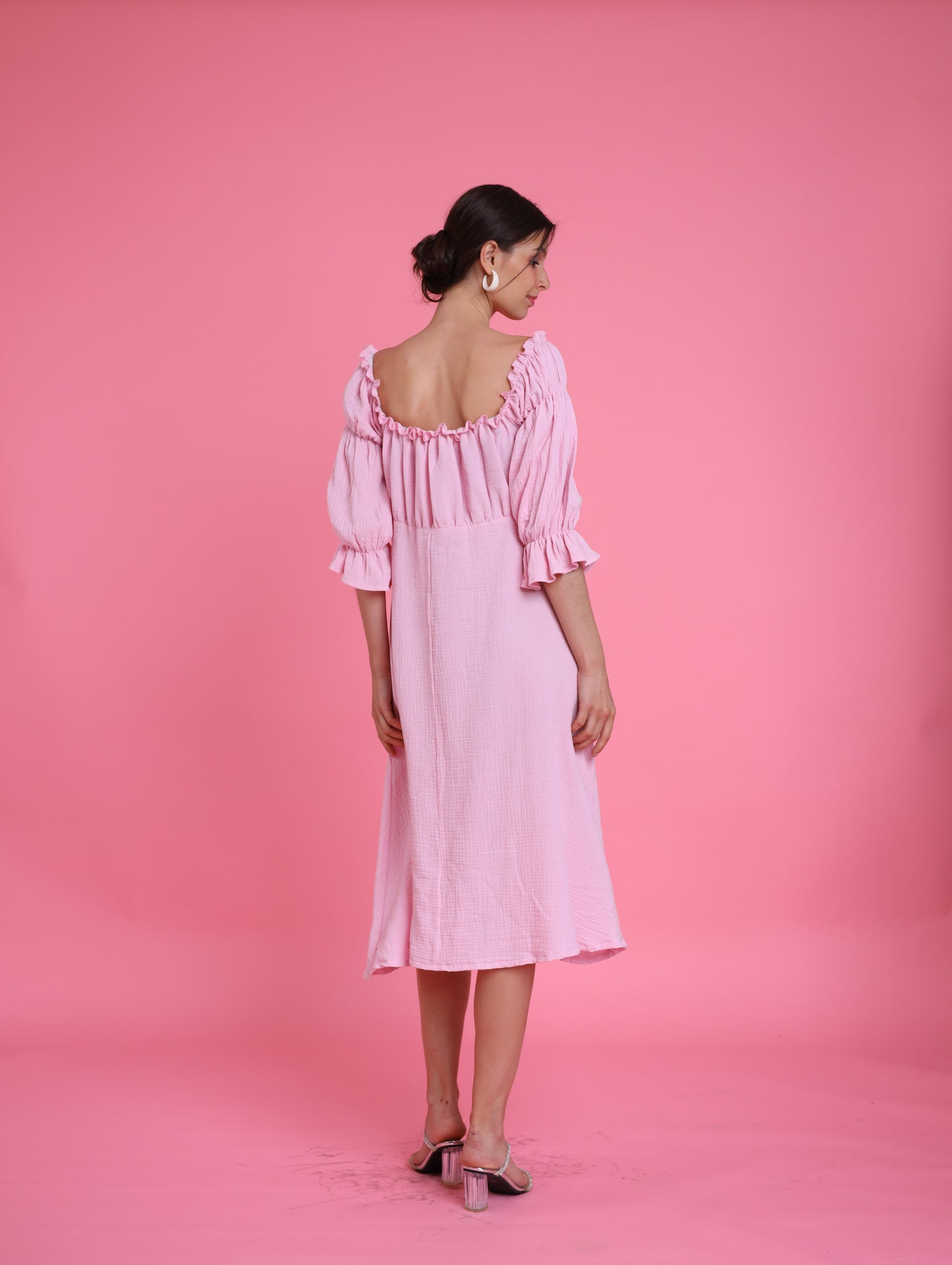 Barbiecore: Pearl Midi Dress