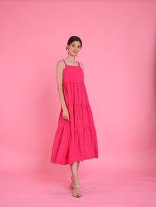 Barbiecore: Eteri Tiered Dress