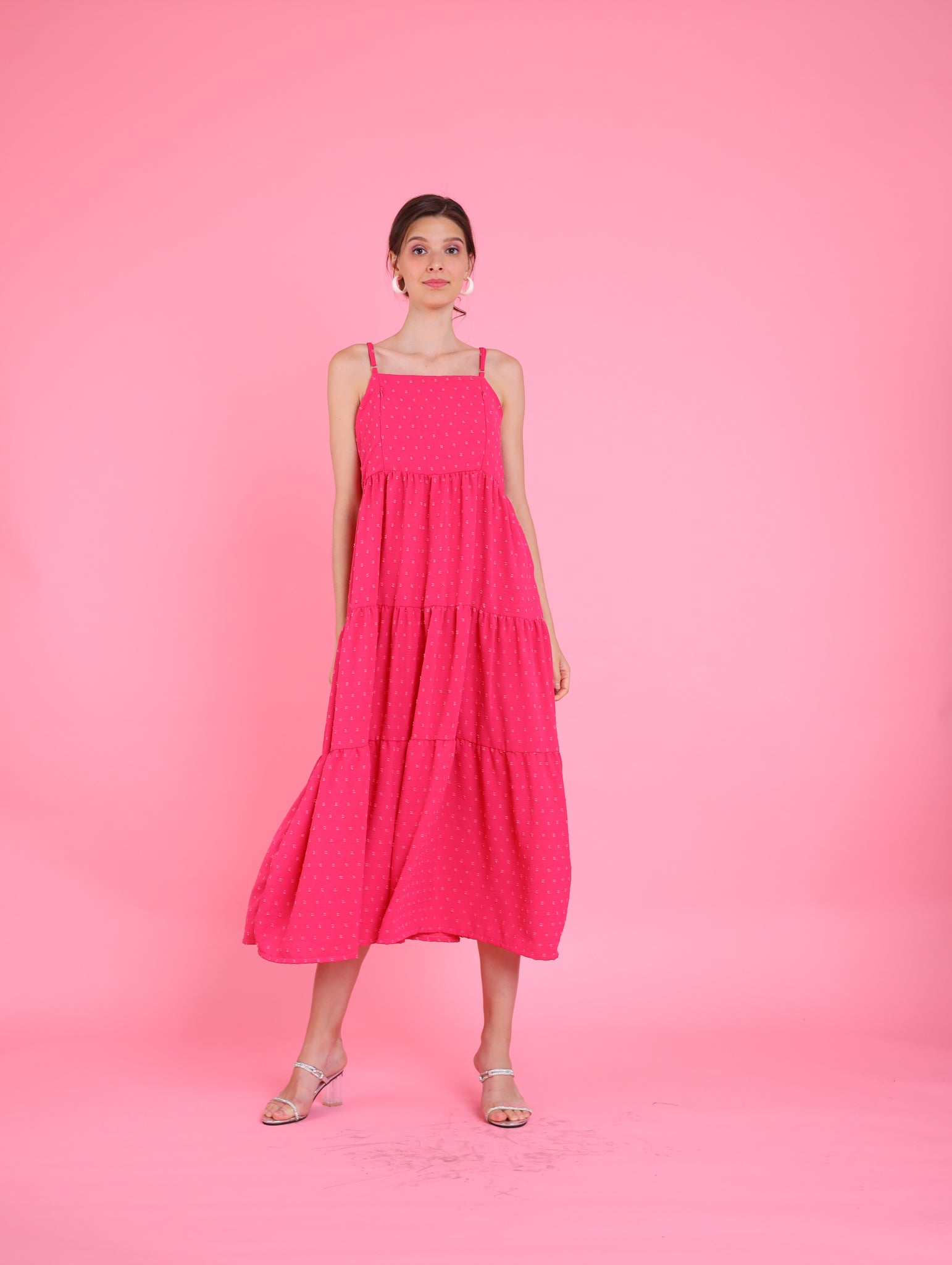 Barbiecore: Eteri Tiered Dress