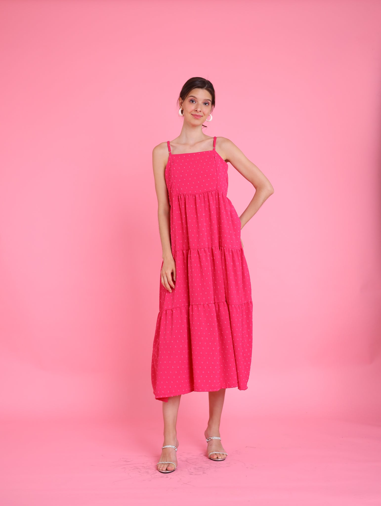 Barbiecore: Eteri Tiered Dress