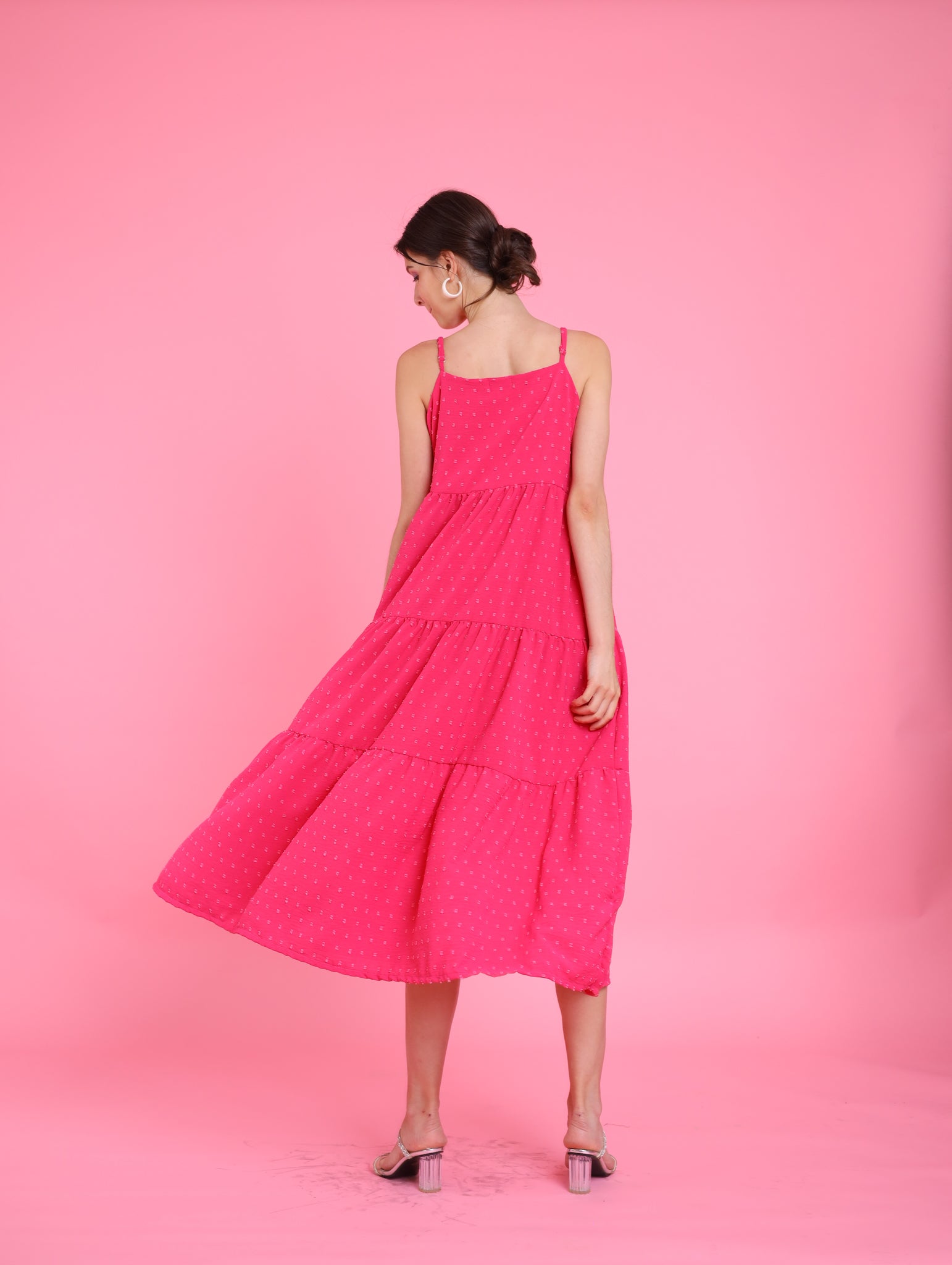 Barbiecore: Eteri Tiered Dress