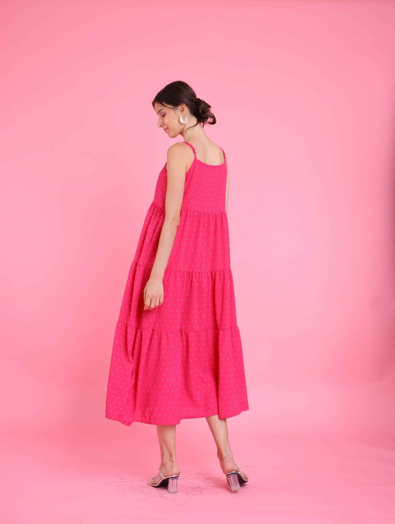 Barbiecore: Eteri Tiered Dress
