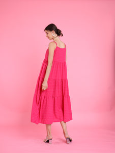 Barbiecore: Eteri Tiered Dress