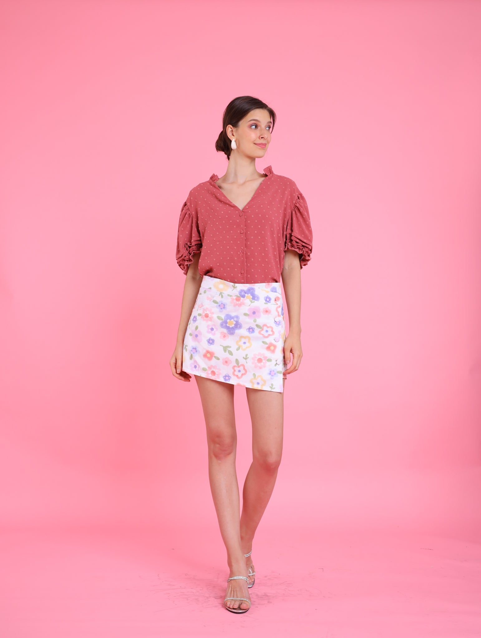 Barbiecore: Carl Swissdot Top