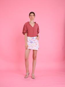 Barbiecore: Carl Swissdot Top