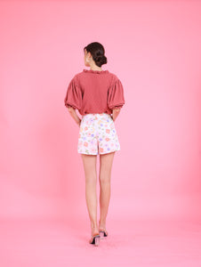 Barbiecore: Carl Swissdot Top