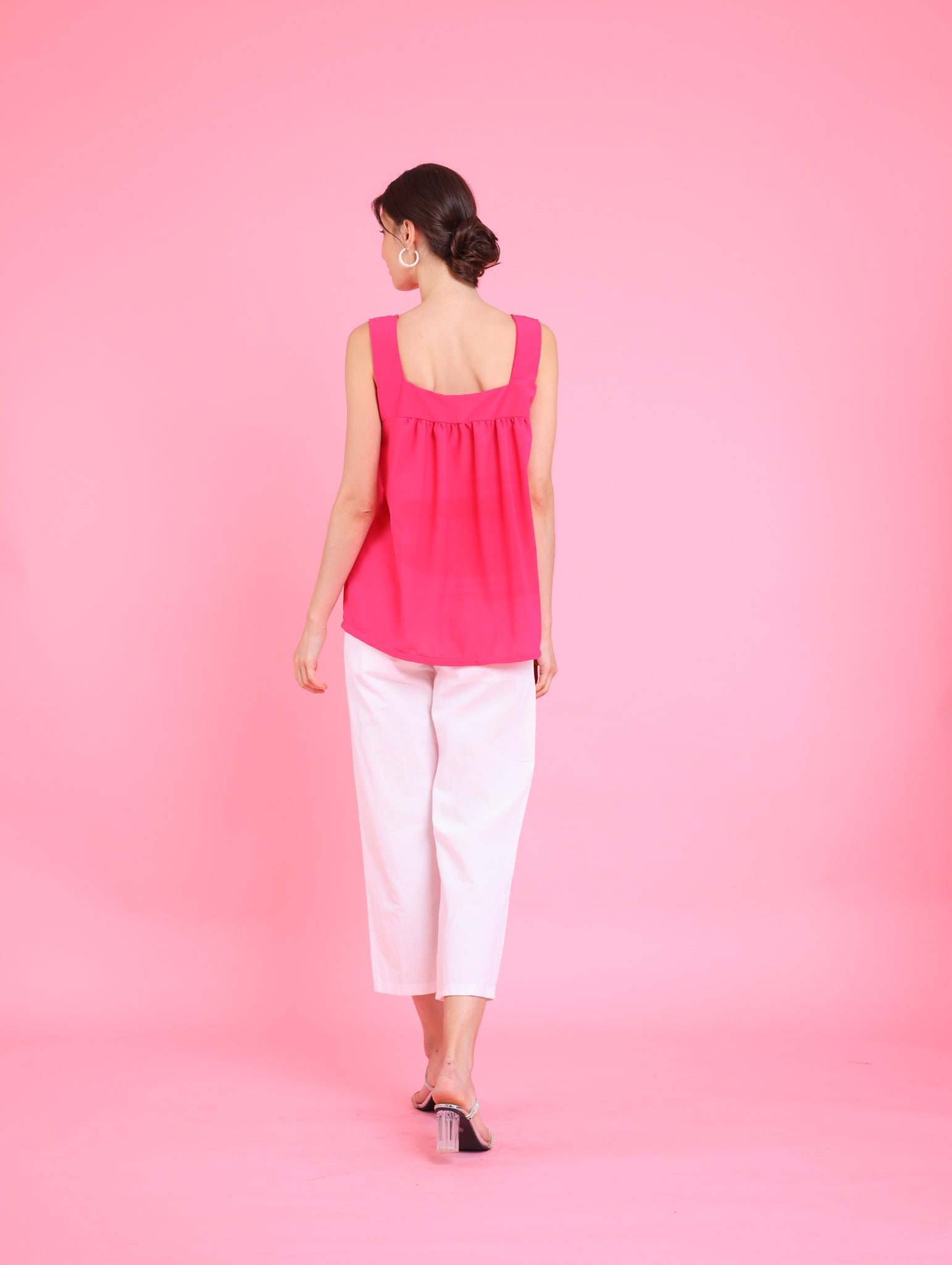 Barbiecore: Kel Chiffon Top