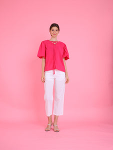 Barbiecore: En Chiffon Top