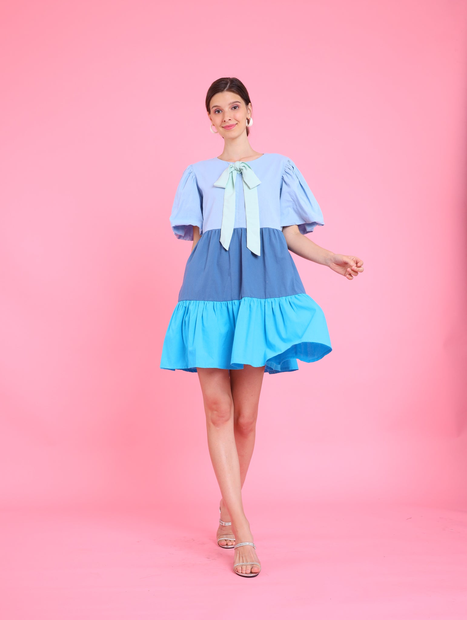 Barbiecore: Afra Tiered Dress