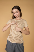 Basic Cotton Stretch Breastfeeding Shirt