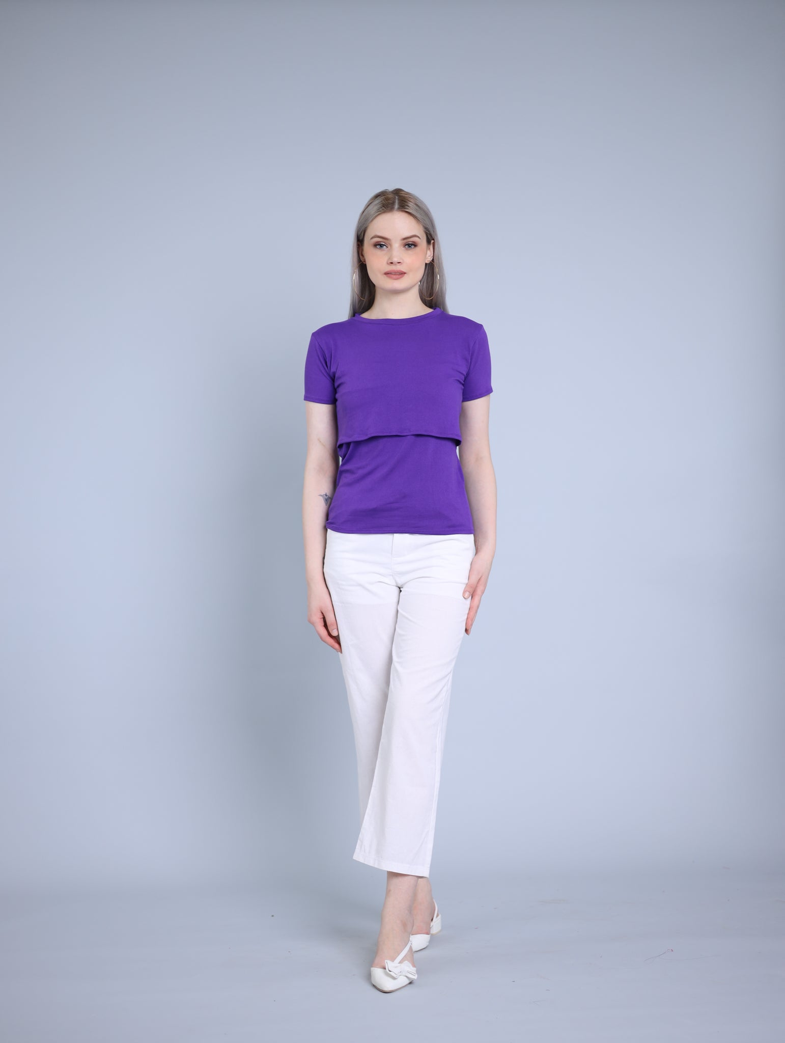 Purple: Basic Breastfeeding Shirt