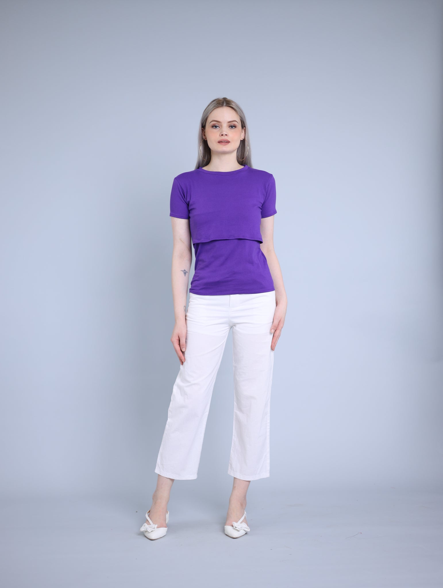 Purple: Basic Breastfeeding Shirt