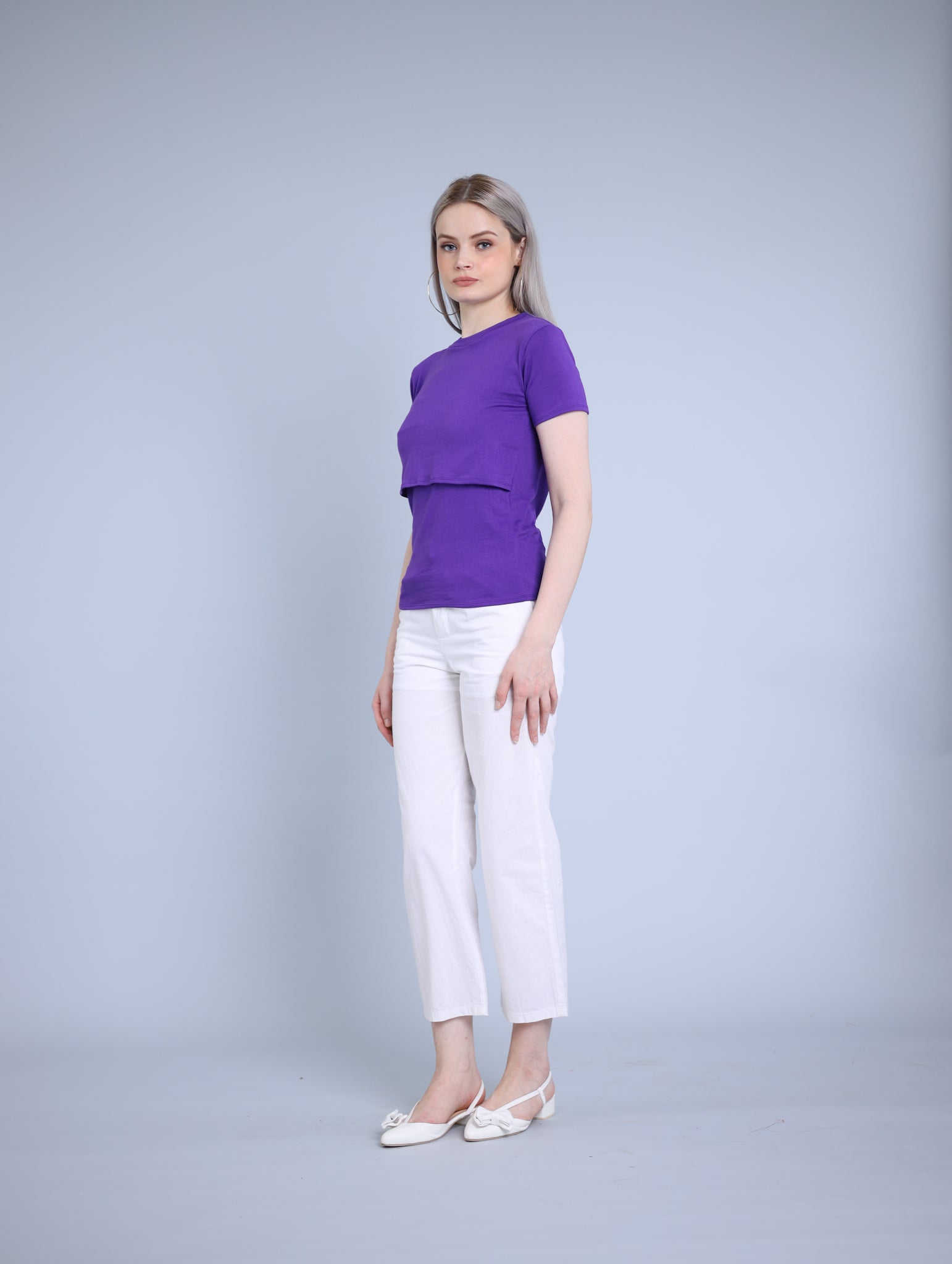 Purple: Basic Breastfeeding Shirt