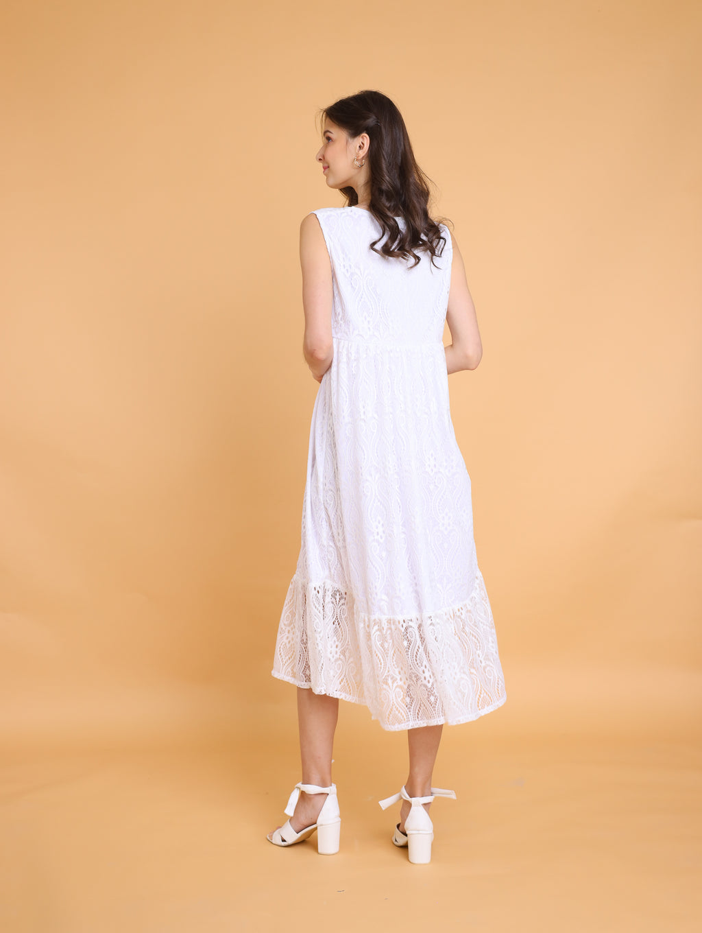 Lace: Charlotte Square Neck Maxi Dress