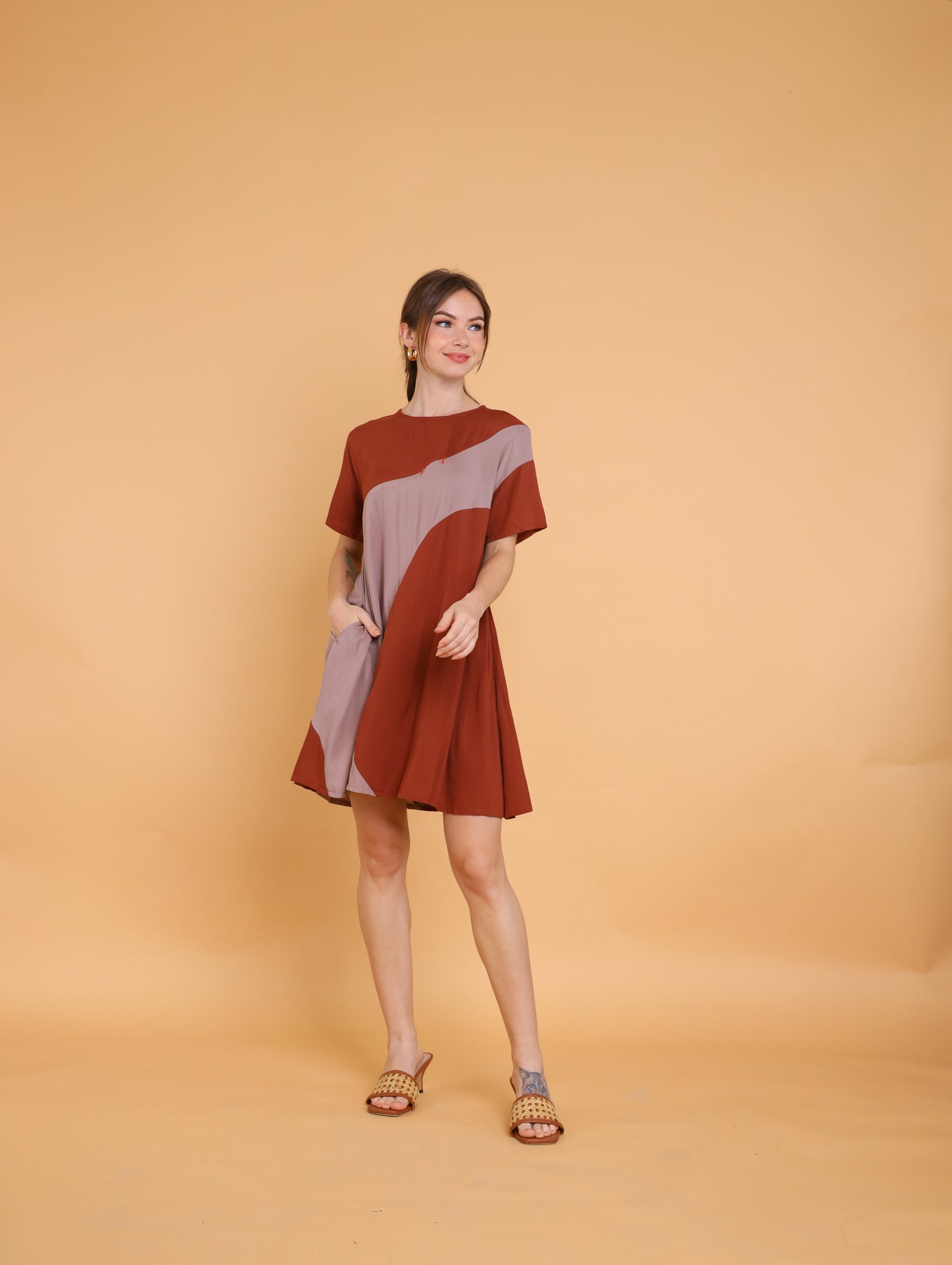 Brown: Fiona Dress