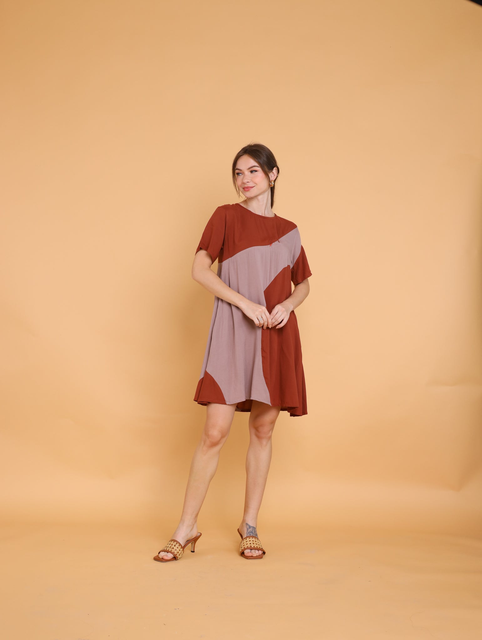 Brown: Fiona Dress