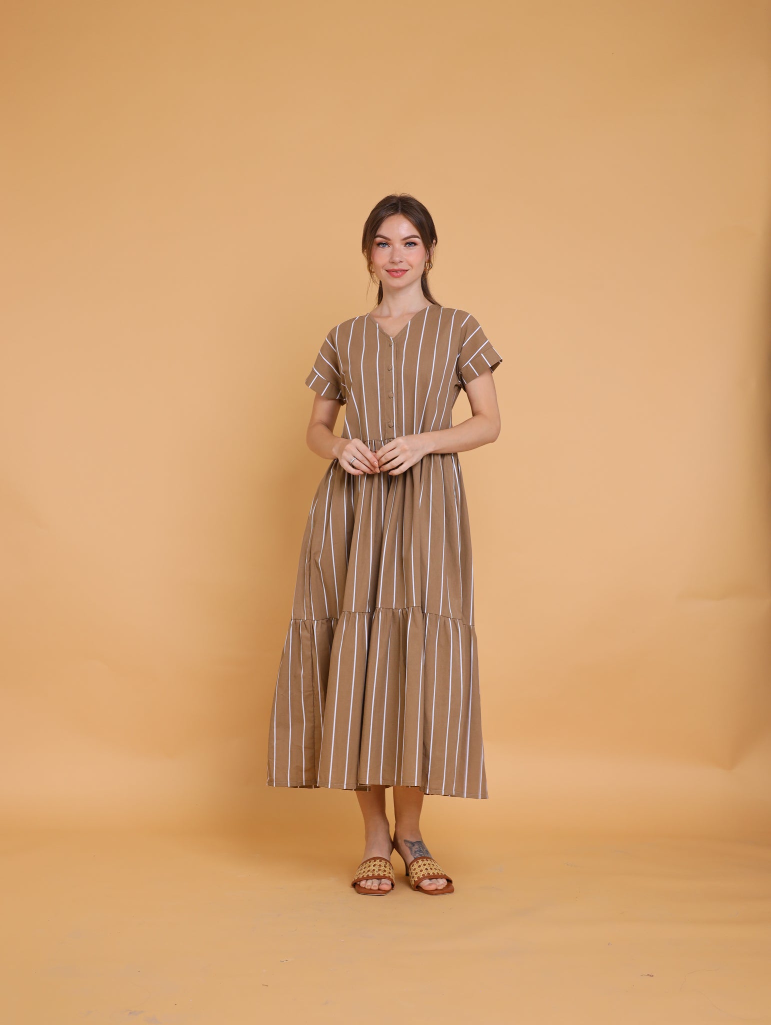 Brown: Berta Maxi Dress
