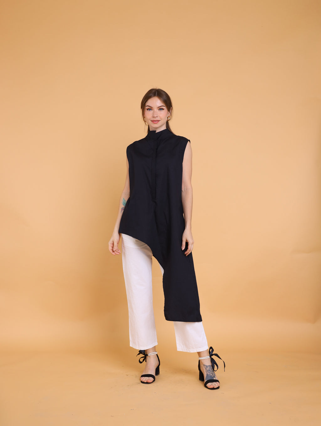 MUM x GS 7: Milano Sleeveless Asymmetrical Top