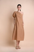 Khaki: Quiana Asymmetrical Dress