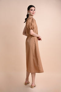 Khaki: Quiana Asymmetrical Dress