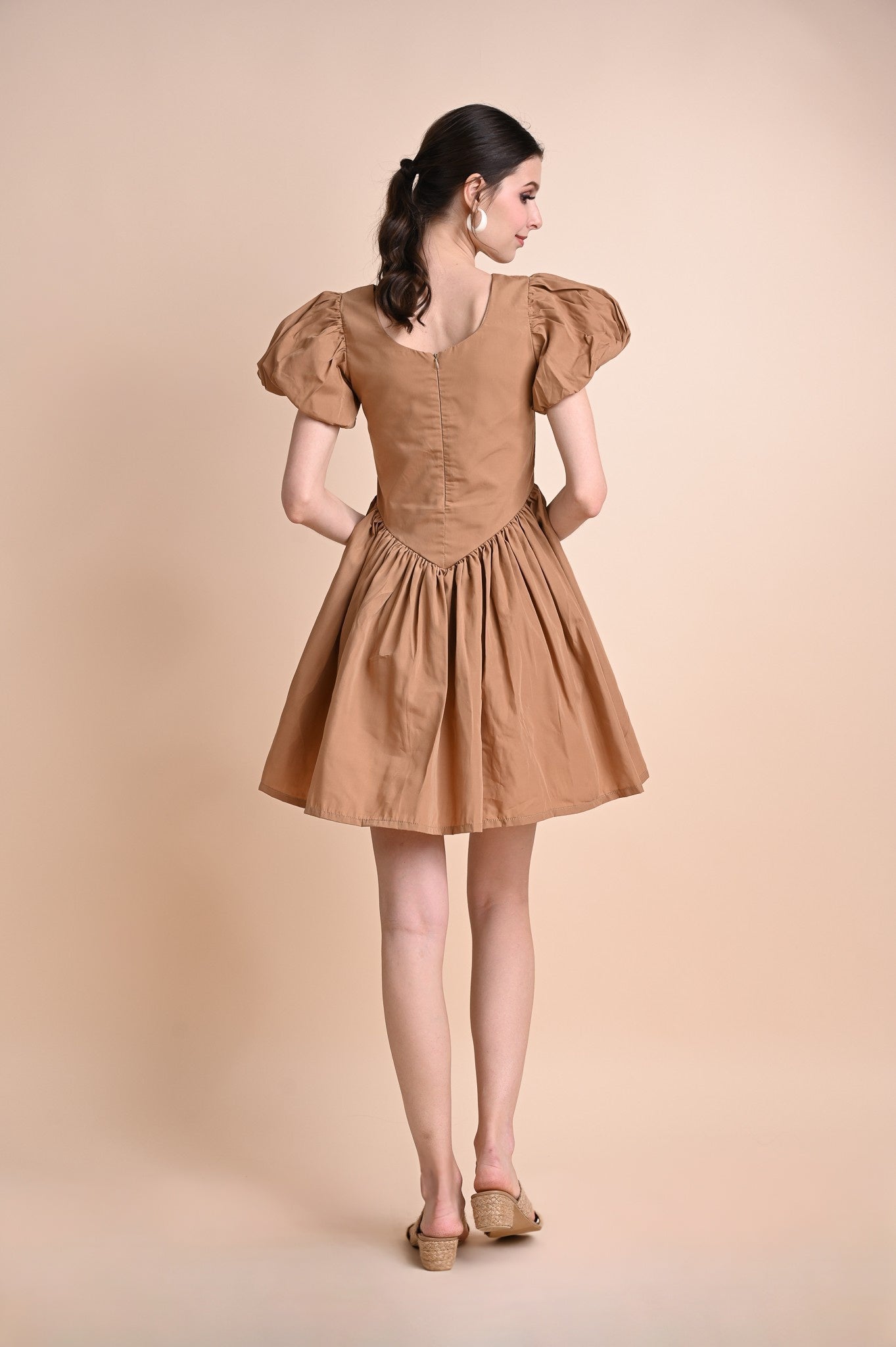 Khaki: Quincee Reversible Dress