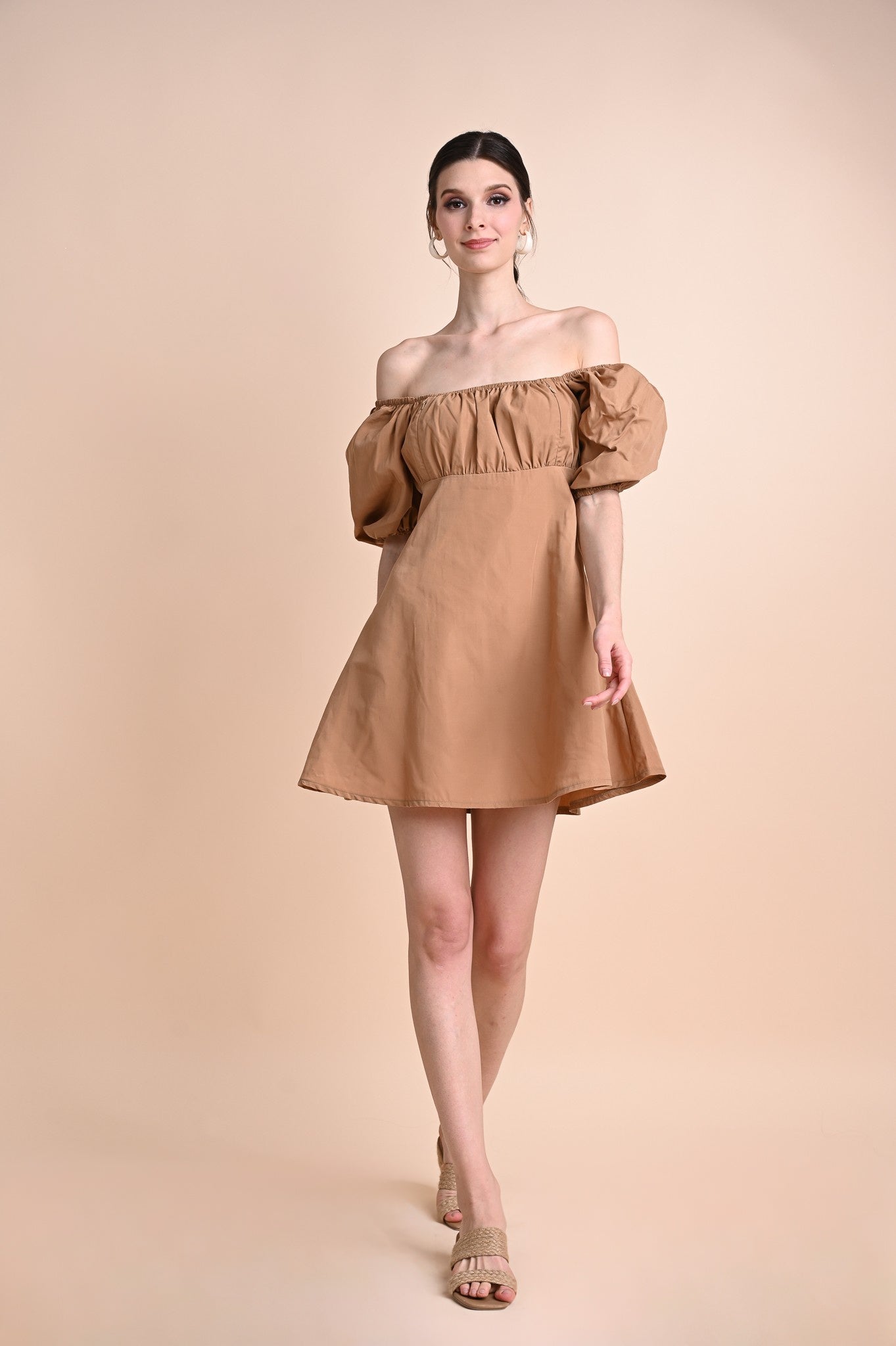 Khaki: Quanessa Mini Dress