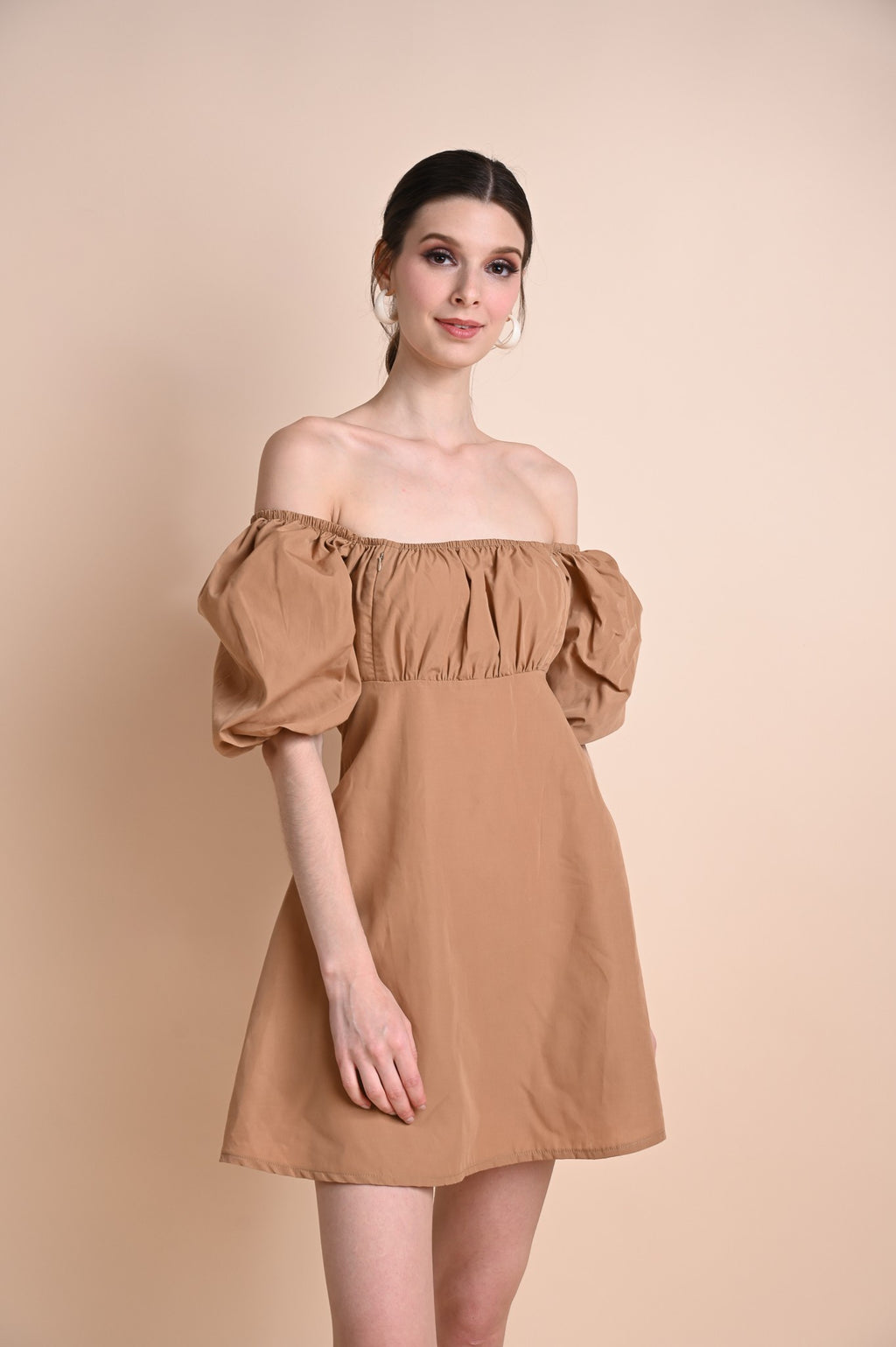 Khaki: Quanessa Mini Dress